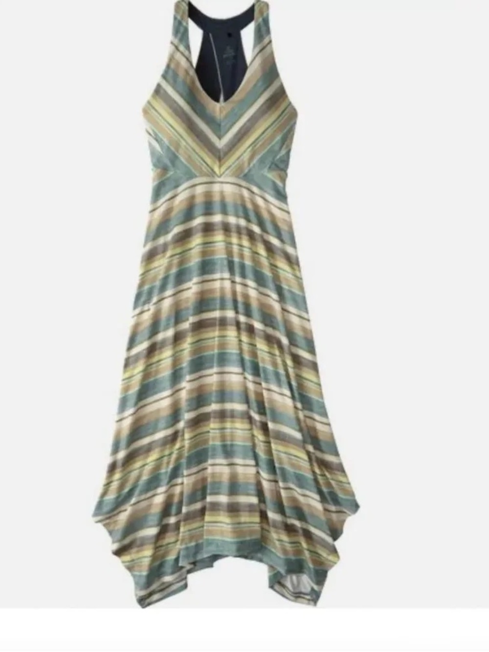 Prana Saxon Maxi Dress Stellar Solie Stripe XS
